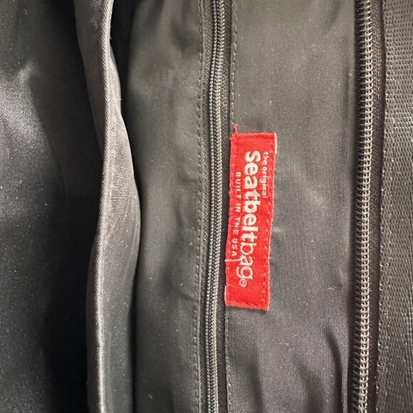 Large Black Original Seatbelt Bag/Messenger bag 15Lx4Dx11H - Picture 3 of 8